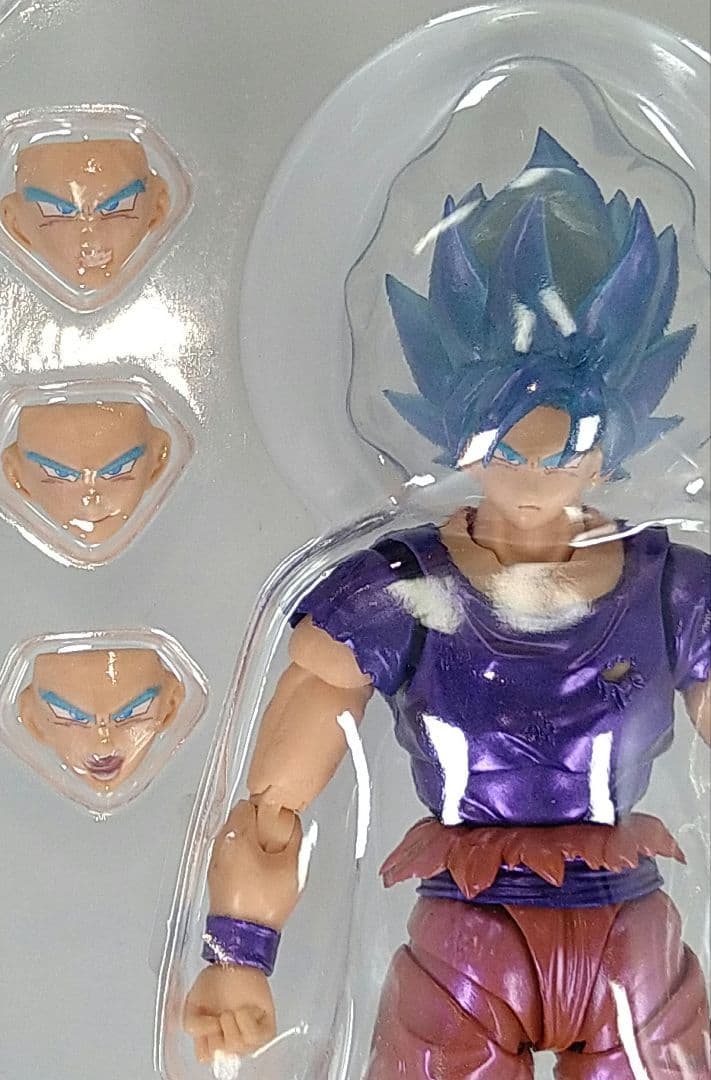 非S.H.Figuarts 孫悟空 界王拳ブルー アクションフィギュア 開封品