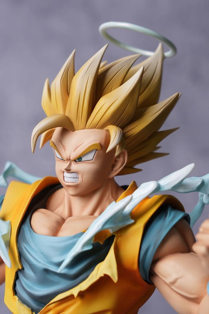 ドラゴンボール 初の超サイヤ人孫悟空 超サイヤ人2の形態運命の対決フルリペイント