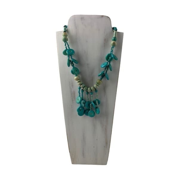 木製ネックレス台L　手彫