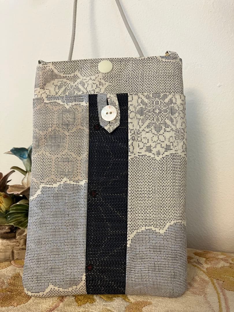 日傘とポシェット　大島紬リメイク