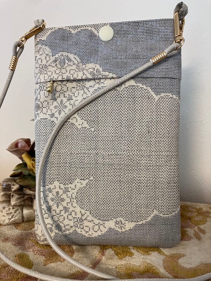 日傘とポシェット　大島紬リメイク