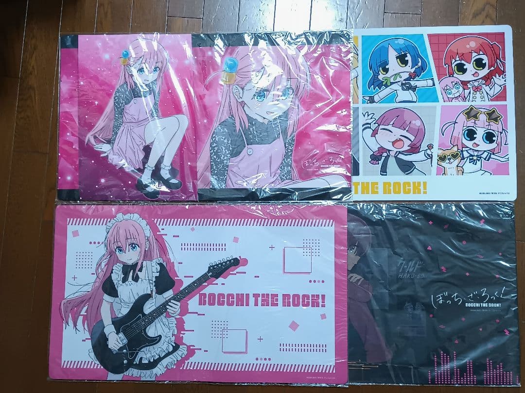 ぼっちざろっく　後藤ひとり　結束バンド　ラバーマット　４点セット　まとめ売り