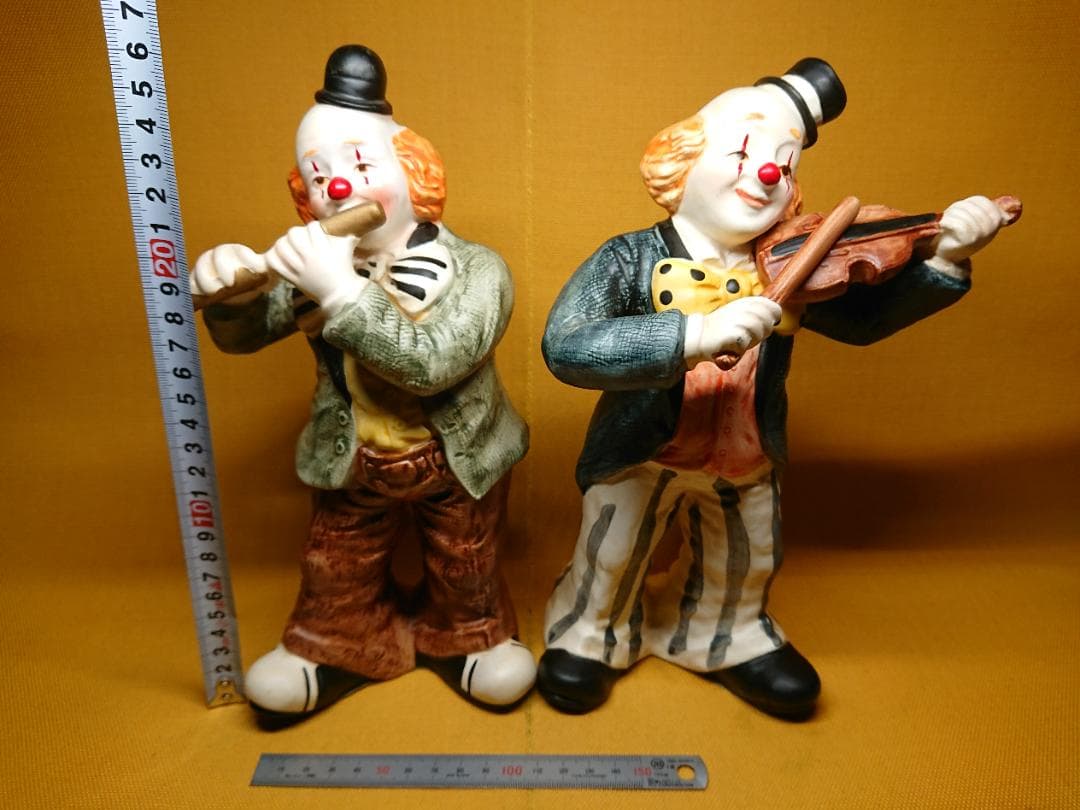 【美品】ピエロ　陶器　イタリア　置物　インテリア　工芸品　美術品　A4007