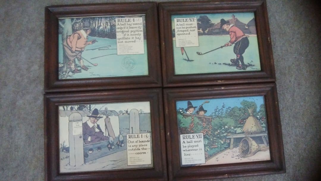 クロンビーのゴルフルールの絵