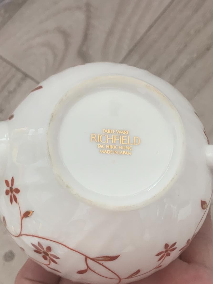 RICHFIELD たち吉 急須　ノリタケFINALEアイボリー5枚まとめセット