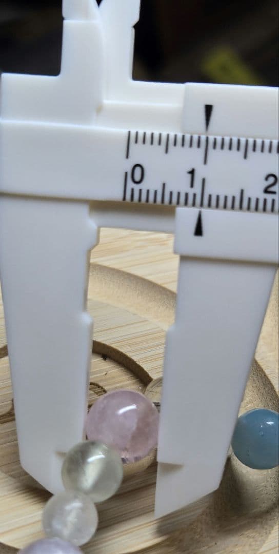 ラリマー・ルチル入デザインブレスレット