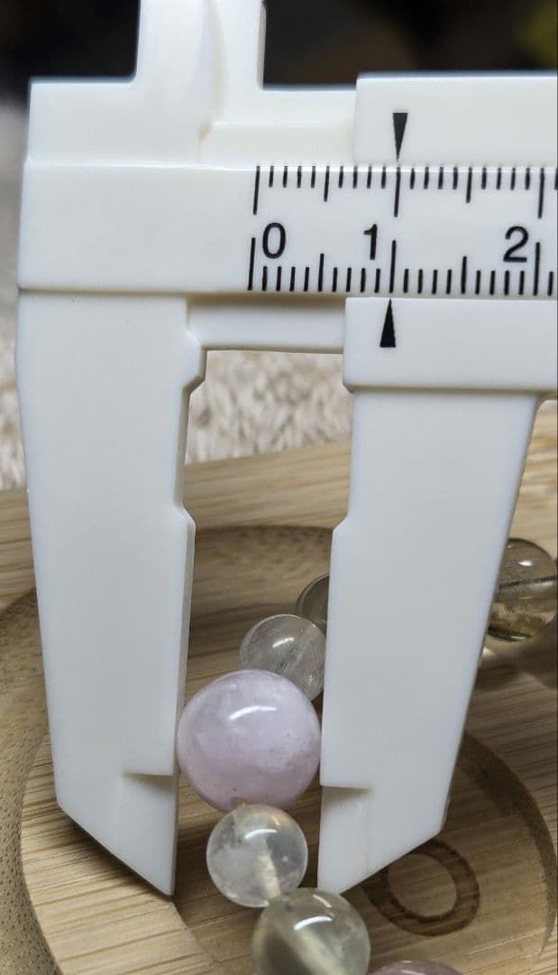 ラリマー・ルチル入デザインブレスレット