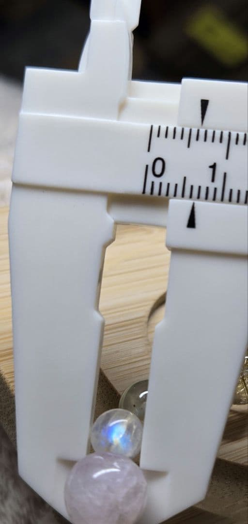 ラリマー・ルチル入デザインブレスレット