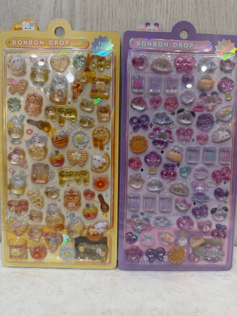 ボンボンドロップシールはちみつ　ニーハオ　しまえなが　ユニコーン