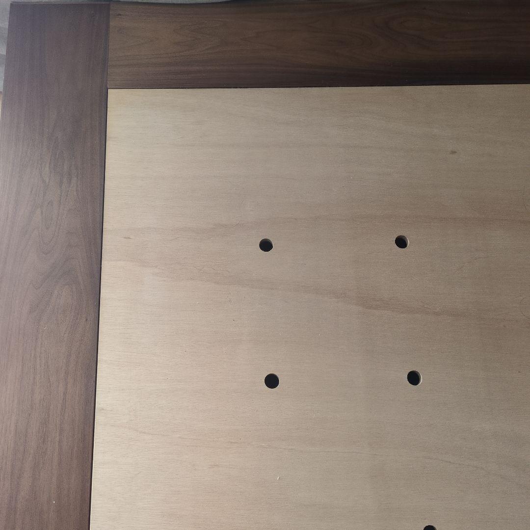 IDEE イデー 木製ダブルベッドフレーム ダークブラウン ウォールナット 無垢