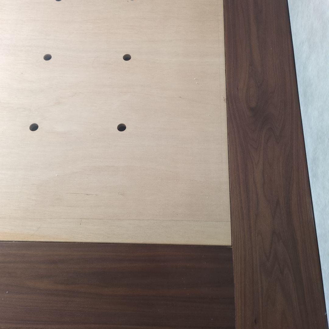 IDEE イデー 木製ダブルベッドフレーム ダークブラウン ウォールナット 無垢