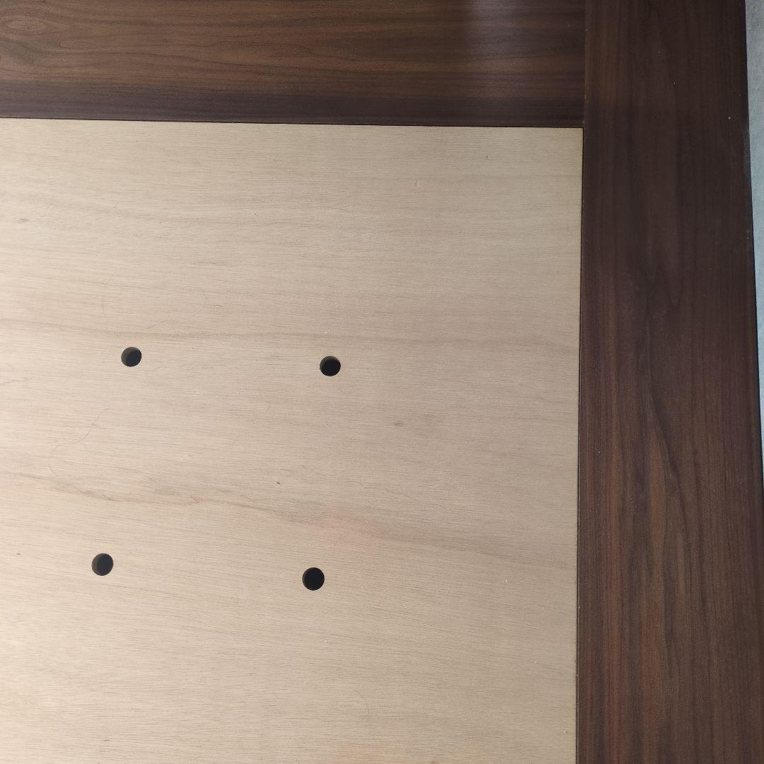 IDEE イデー 木製ダブルベッドフレーム ダークブラウン ウォールナット 無垢