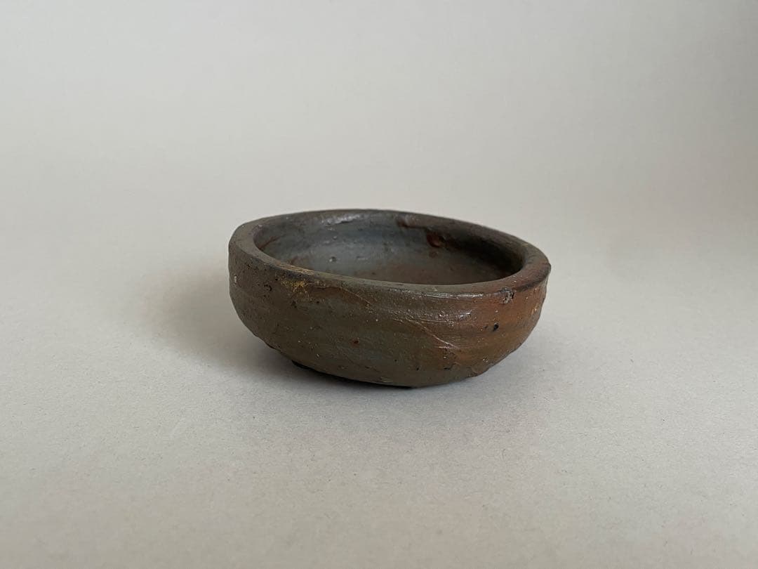 國吉清尚 ぐい呑 酒器 お猪口盃 やちむん 焼き締め　検索:島武己(武巳) 国吉