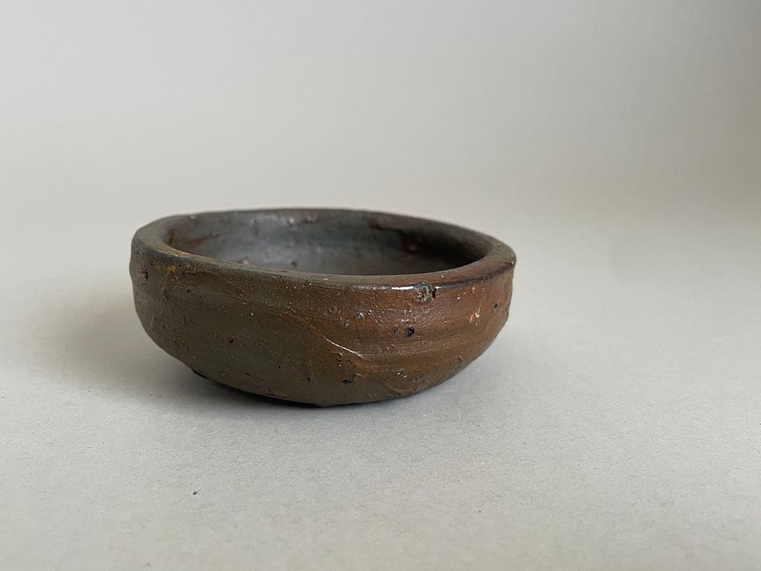 國吉清尚 ぐい呑 酒器 お猪口盃 やちむん 焼き締め　検索:島武己(武巳) 国吉