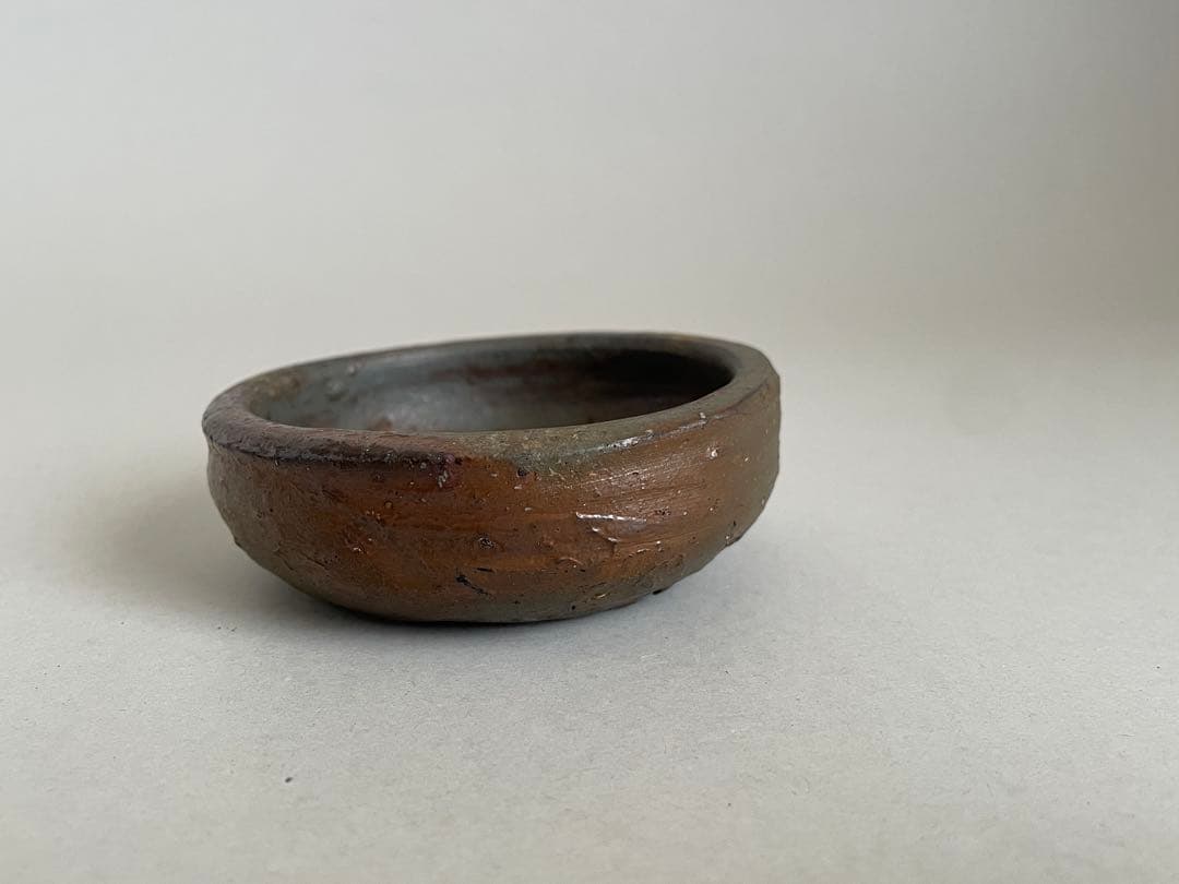 國吉清尚 ぐい呑 酒器 お猪口盃 やちむん 焼き締め　検索:島武己(武巳) 国吉