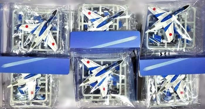 童友社 1/144 T-4 ブルーインパルス 塗装済み 6機セット