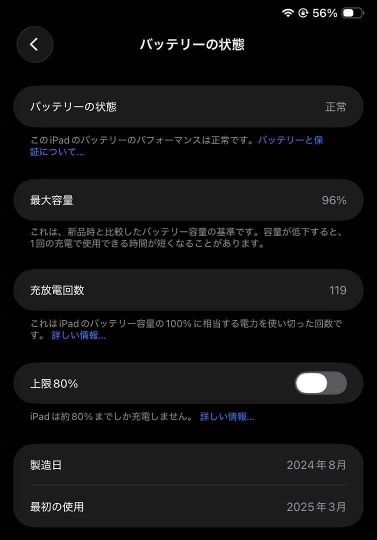 iPad mini (A17Pro)Wi-Fi 128GB グレー