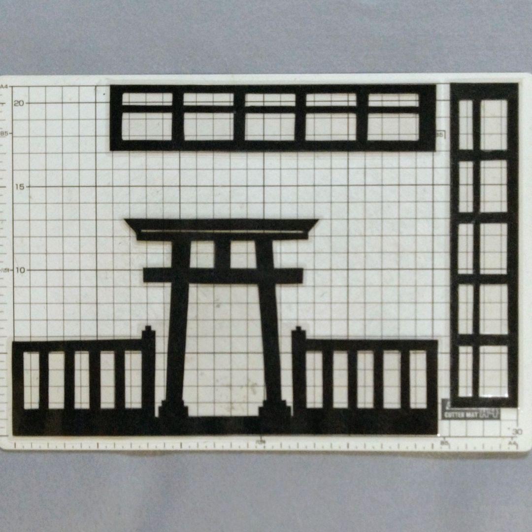 みなぽん【壁面飾り】2点『秋の訪れ～神宮と紅葉』『彼岸花とお地蔵さま』