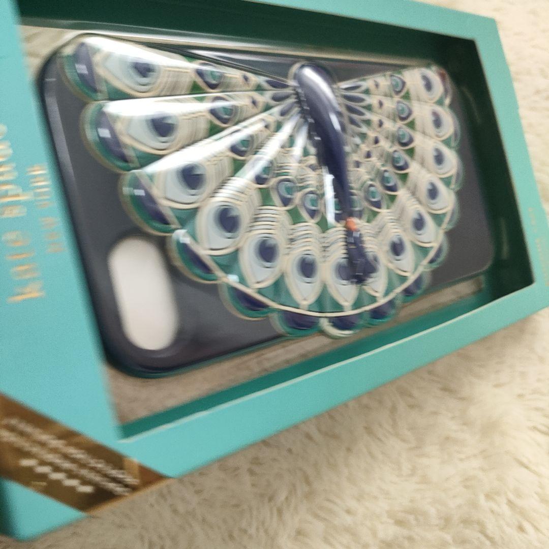 iPhone7/8/SE ケイト・スペード 孔雀 クジャク 九雀