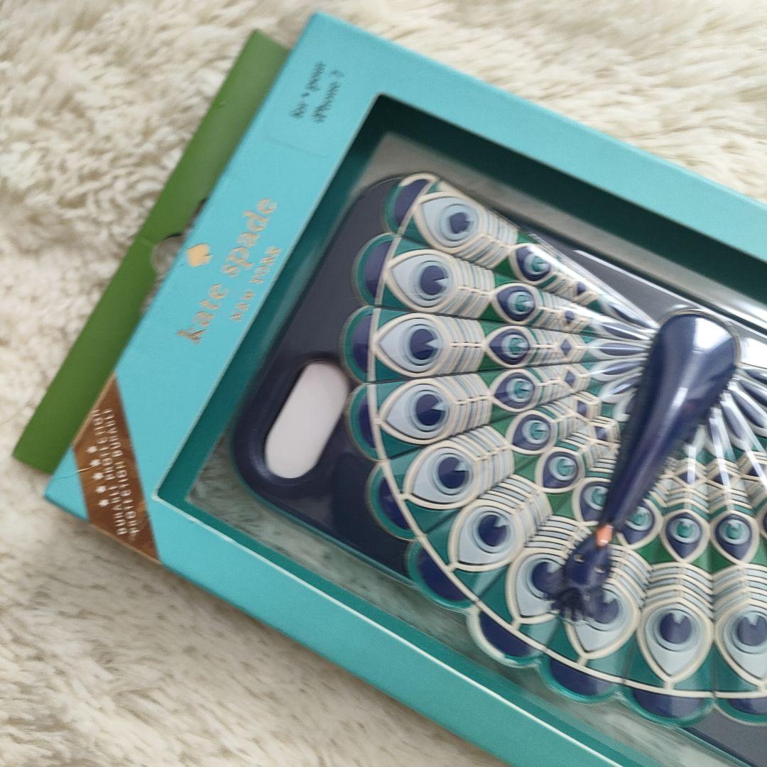 iPhone7/8/SE ケイト・スペード 孔雀 クジャク 九雀