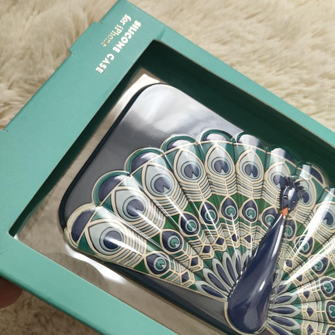 iPhone7/8/SE ケイト・スペード 孔雀 クジャク 九雀