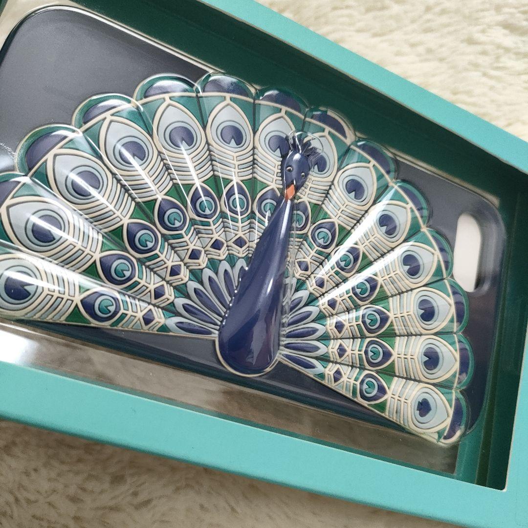 iPhone7/8/SE ケイト・スペード 孔雀 クジャク 九雀