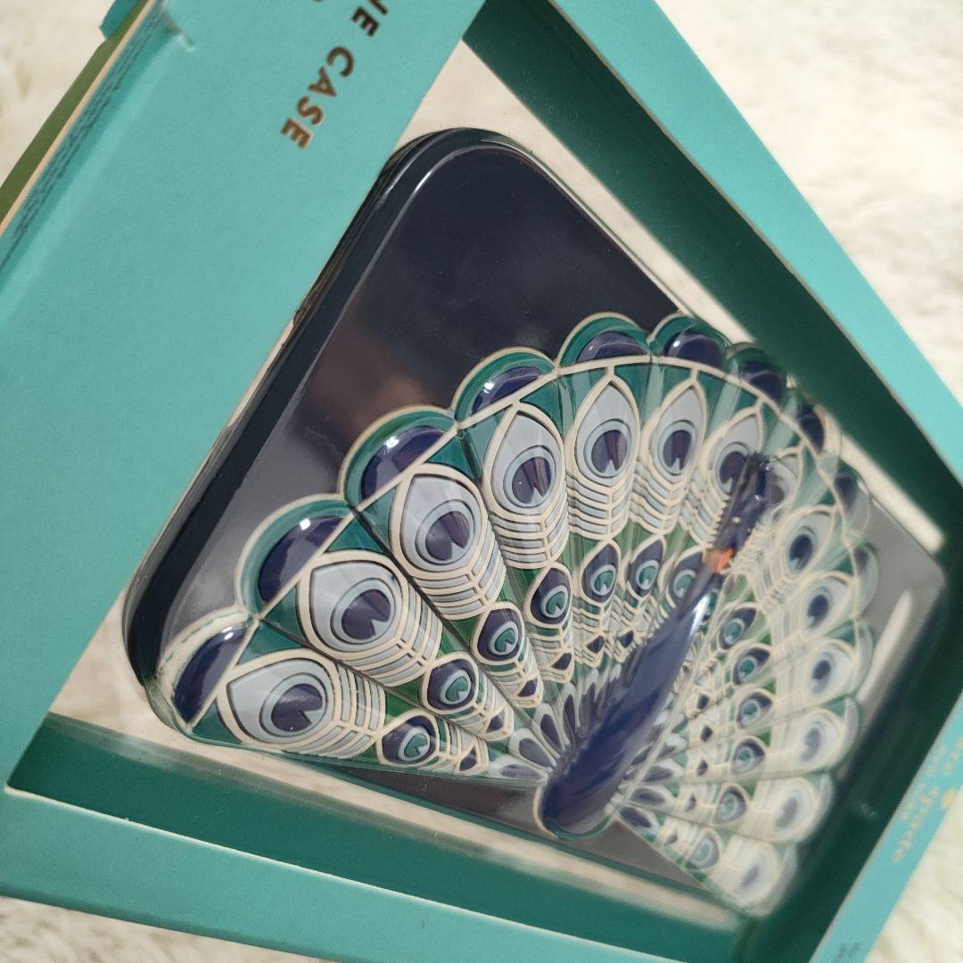 iPhone7/8/SE ケイト・スペード 孔雀 クジャク 九雀