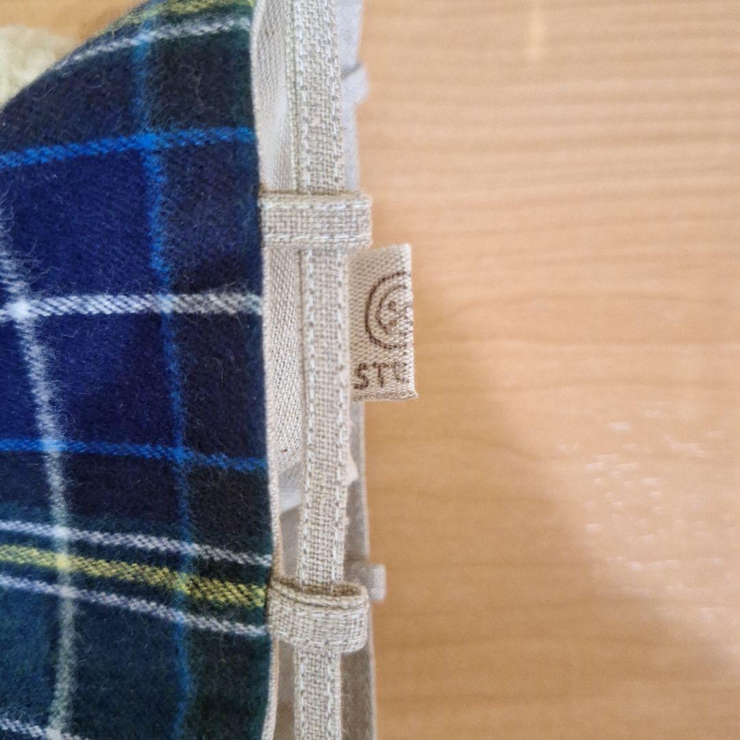 西山眞砂子さん 巾着 チェック&ストライプ【新品未使用】石川ゆみさん