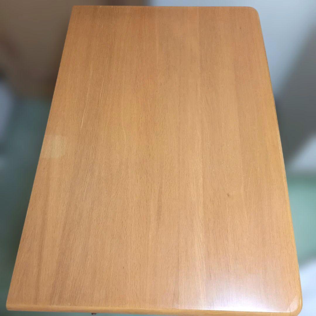 学習机　木製デスク　引き出し付き　照明付き　送料込み　ナチュラルブラウン