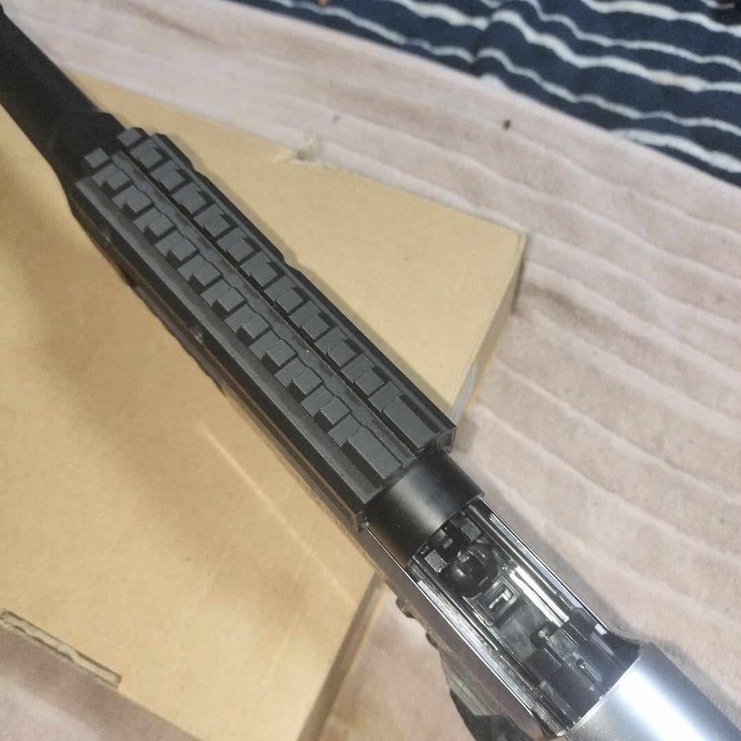 日本製マルイデザートイーグル10インチカスタムガブラック シルバーレール付き