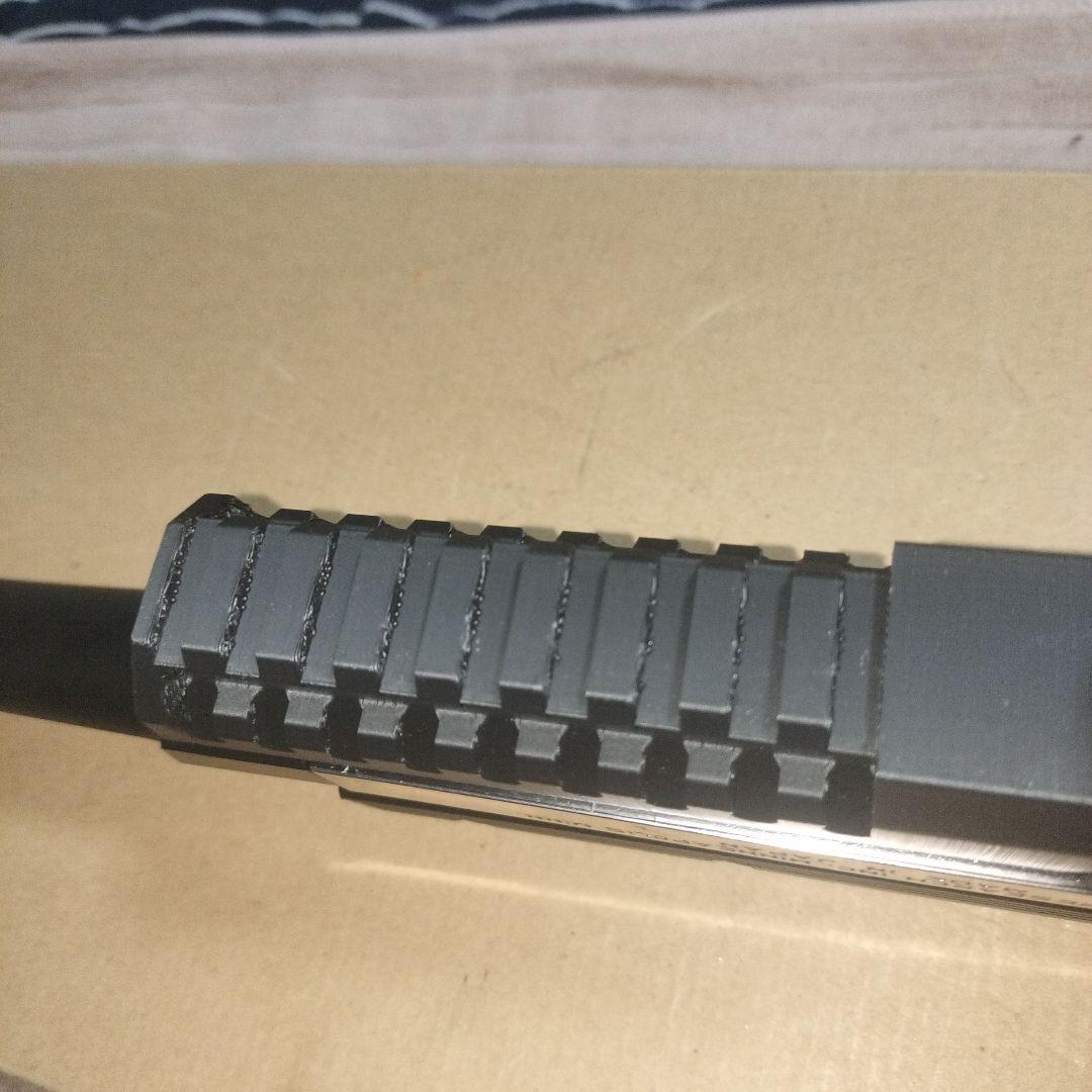 日本製マルイデザートイーグル10インチカスタムガブラック シルバーレール付き