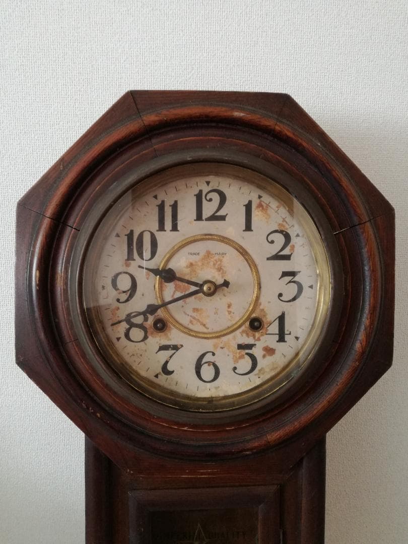 アンティーク柱時計 珍しい時計 振り子時計 掛け時計 大分時計