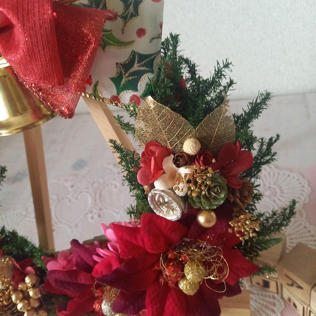 No150  リンリンベルとキラキラリボンのクリスマスリース❄︎.*2024