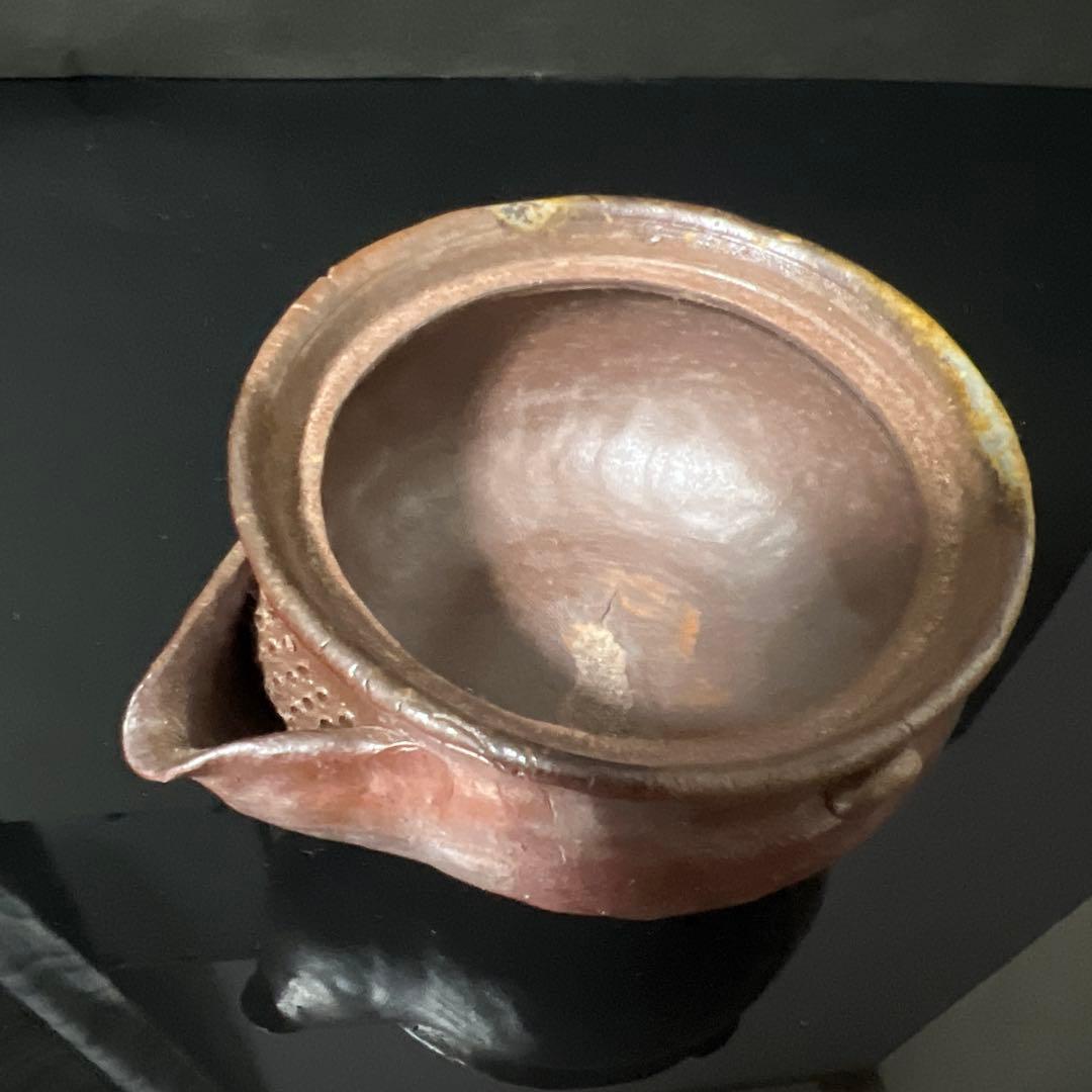 備前焼　宝瓶　茶器　手捻り急須