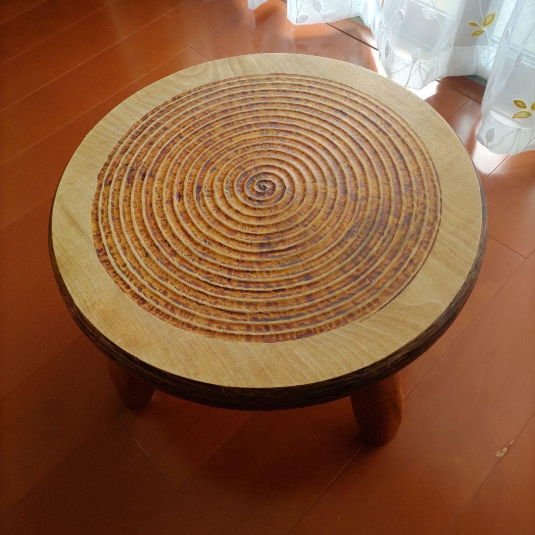 【極美品】欅　一枚板　ちゃぶ台　創作家具　民芸　テーブル　和モダン