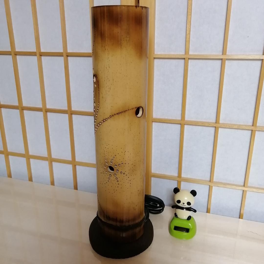 癒し灯火　竹行灯　No23255