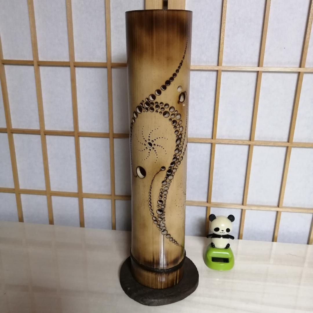 癒し灯火　竹行灯　No23255