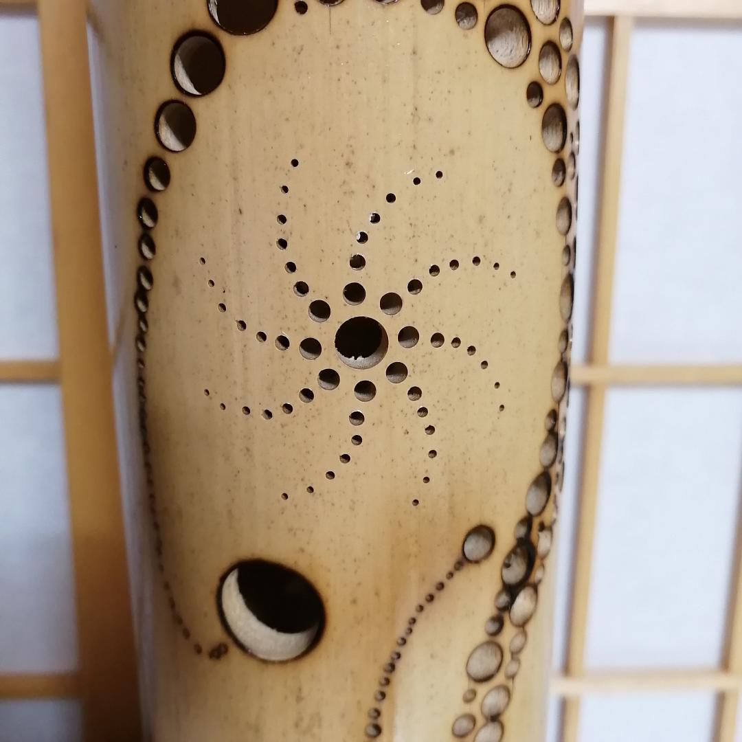 癒し灯火　竹行灯　No23255