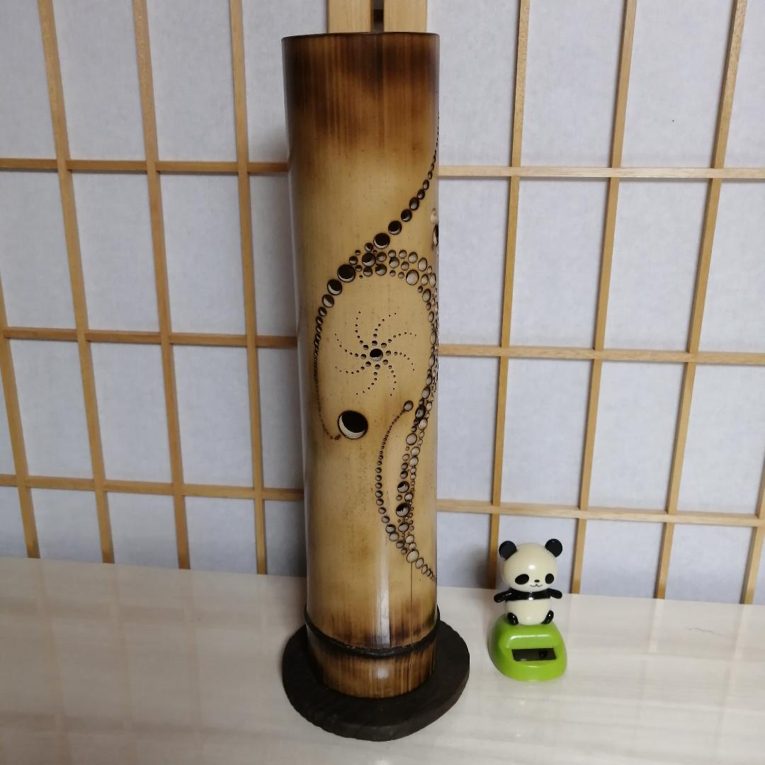 癒し灯火　竹行灯　No23255