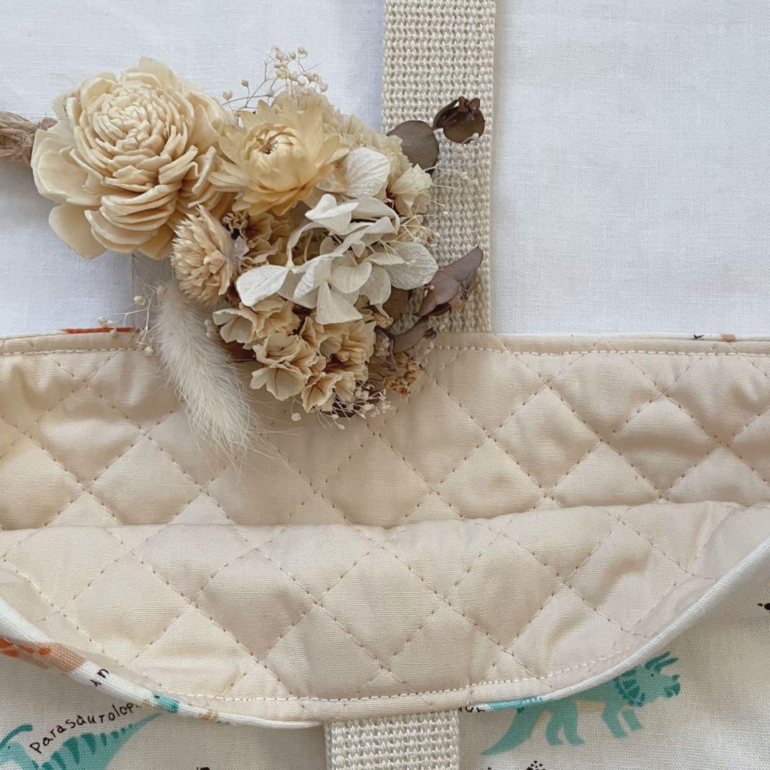 恐竜 レッスンバッグ シューズ袋 お着替え袋 コップ袋 入園 入学 ハンドメイド