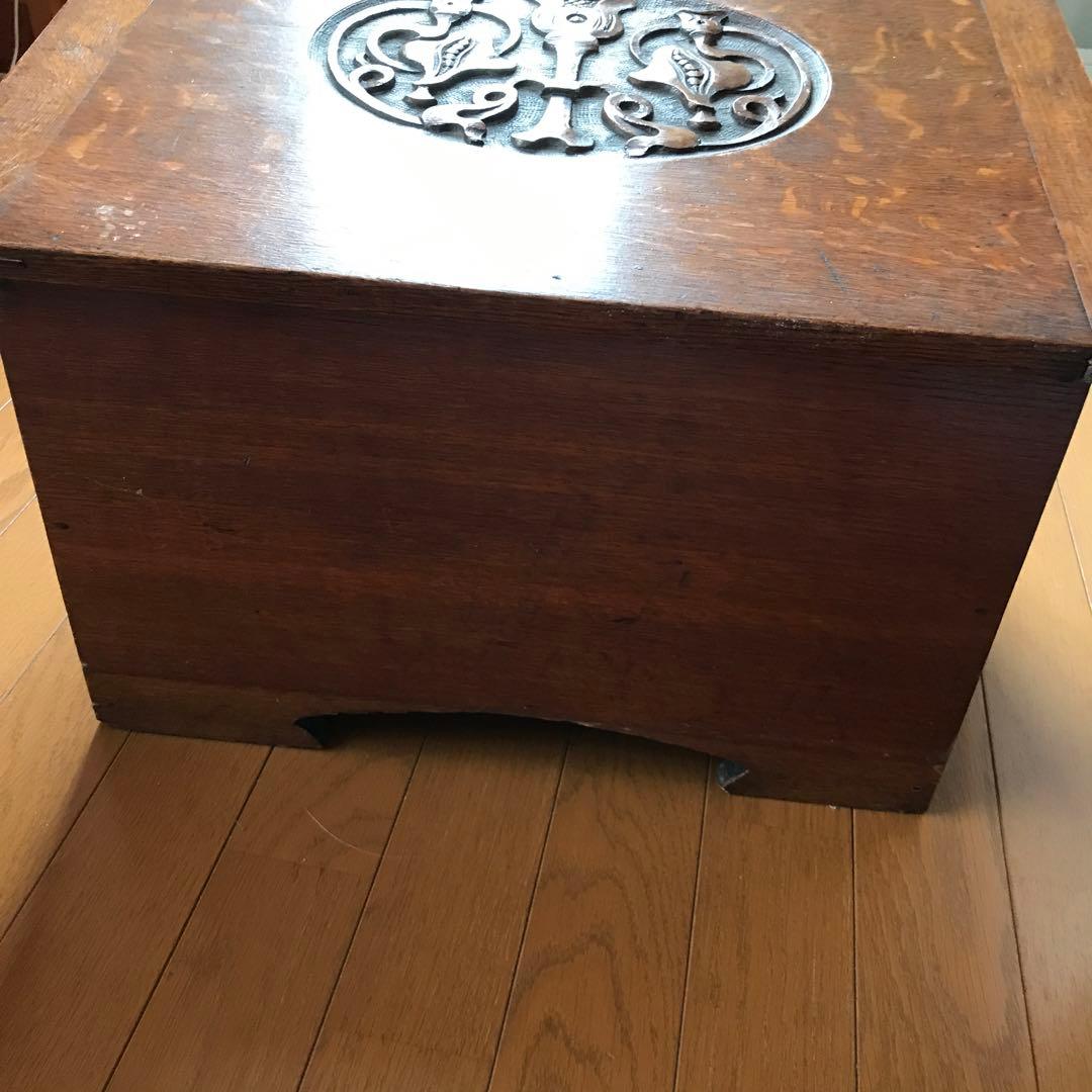 収納箱　アンティーク　一枚板