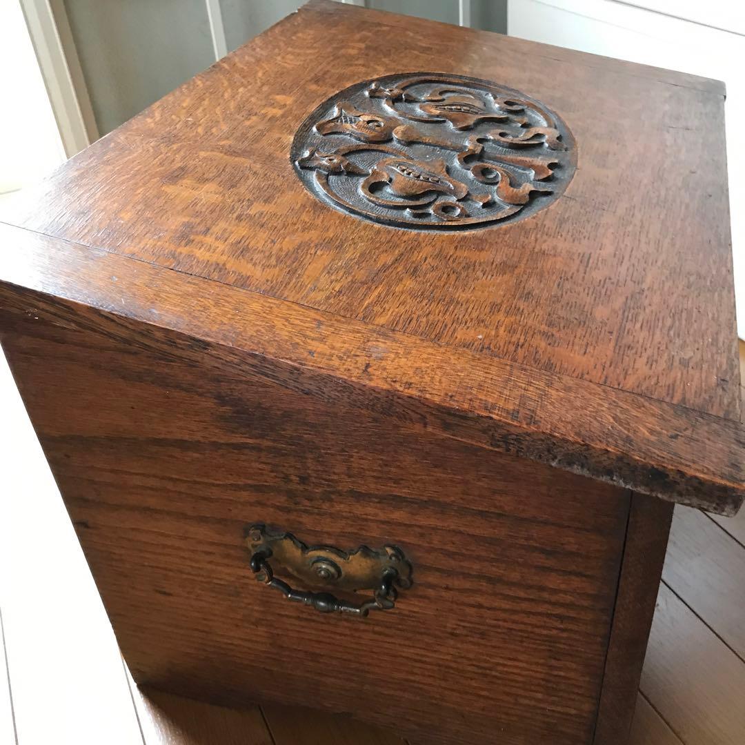 収納箱　アンティーク　一枚板