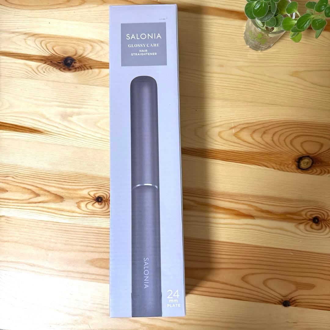 サロニア グロッシーケア ストレートヘアアイロン 24mm