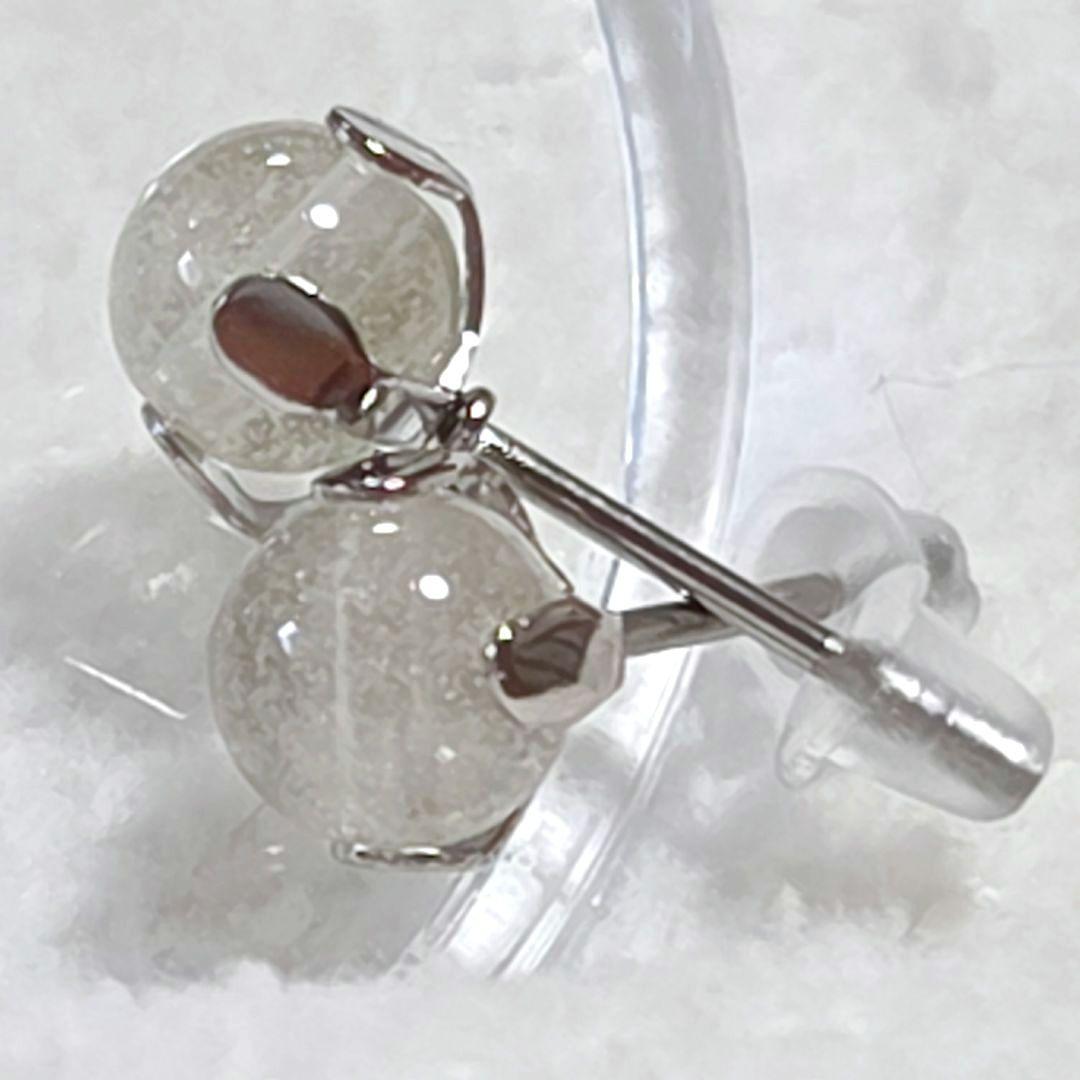 リビアングラススタッドピアス5.5㎜