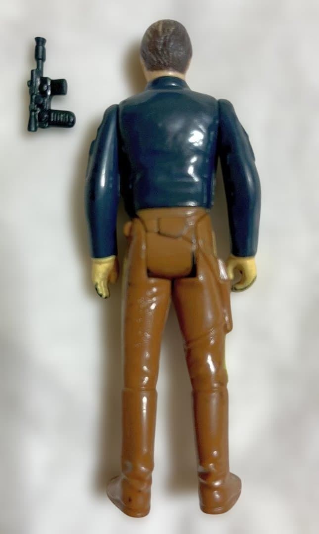 スターウォーズ　オールドケナー ハンソロ ベスピン 武器オリジナル。