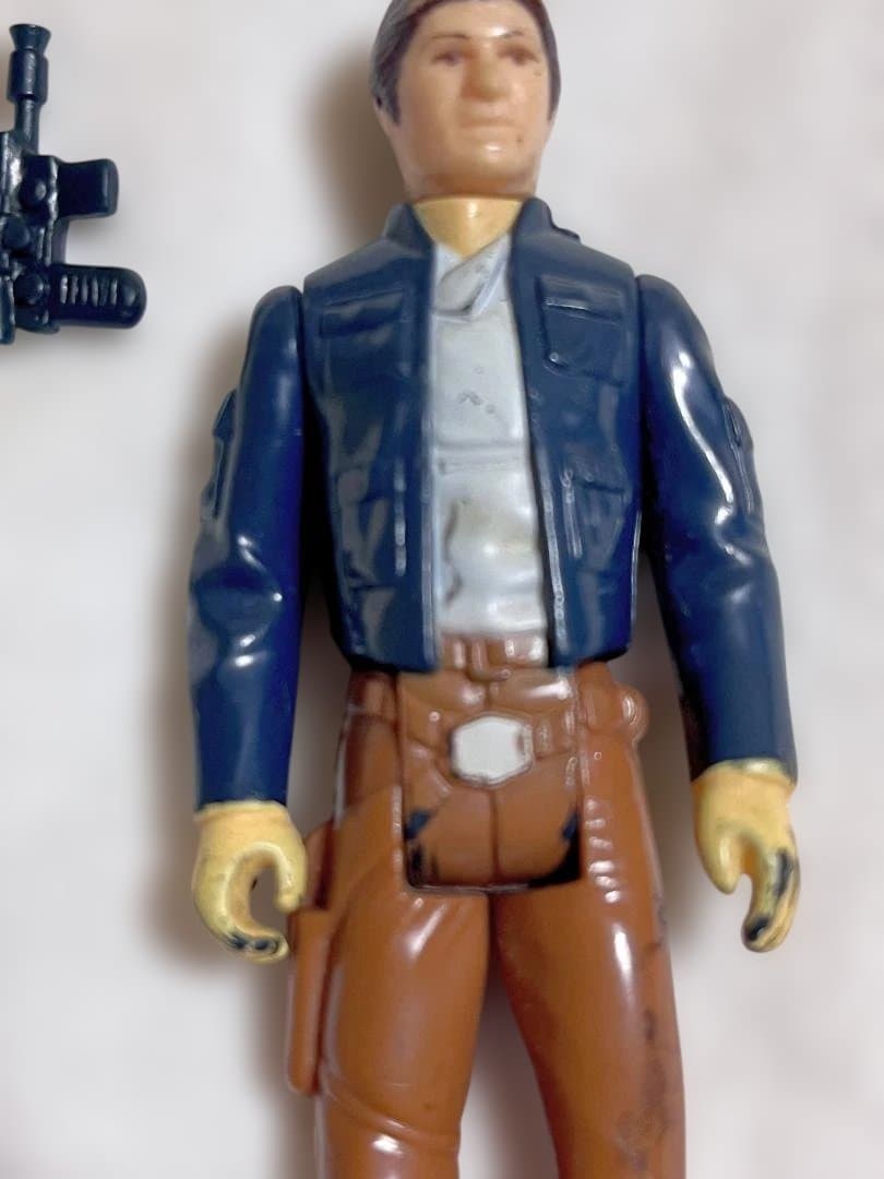 スターウォーズ　オールドケナー ハンソロ ベスピン 武器オリジナル。