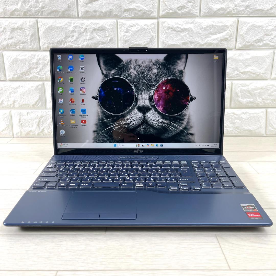 富士通 第5世代 Ryzen7 新品SSD1TB メモリ16GB ノートパソコン