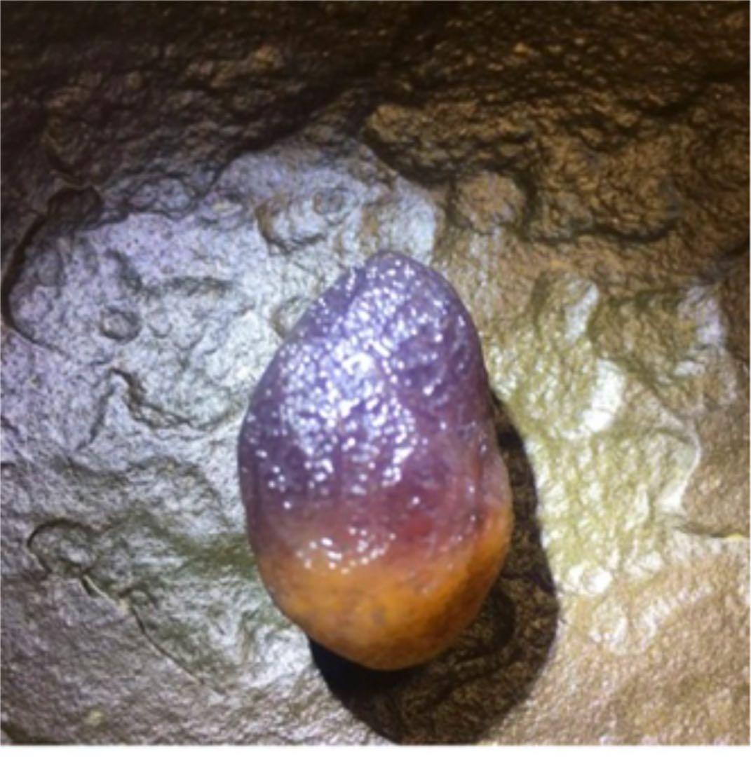 スミレ筋脈眼共生 瑪瑙❗️稀少❗️モンゴルゴビアラシャン瑪瑙 原石 眼石無傷