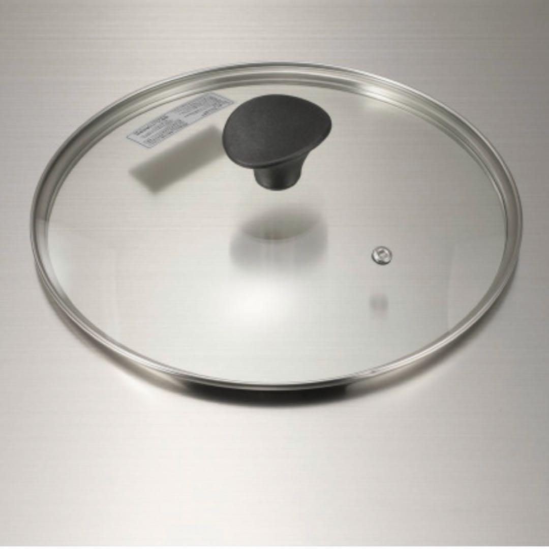 【新品未使用】＜26cm＞こびりつきにくいプレミアムダブルマーブル深型フライパン