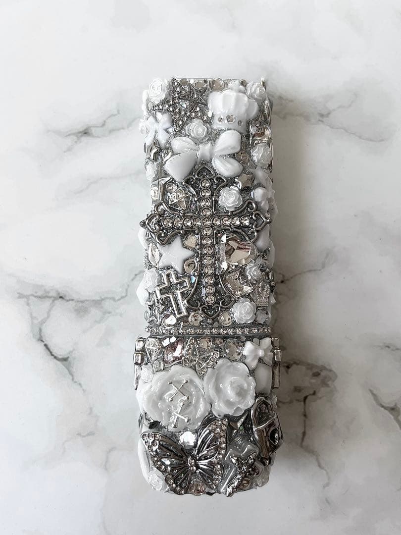 全面埋め尽くしdeco IQOSイルマワンデコケース IQOSデコ電子タバコ白